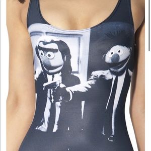 RARE Blackmilk Pulp Fiction Sesame Street swim